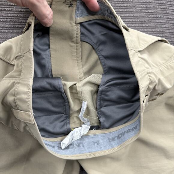 Under Armour Heatgear Shorts Men 32 Brown Nylon Performance Golf Outdoors. - Picture 8 of 8